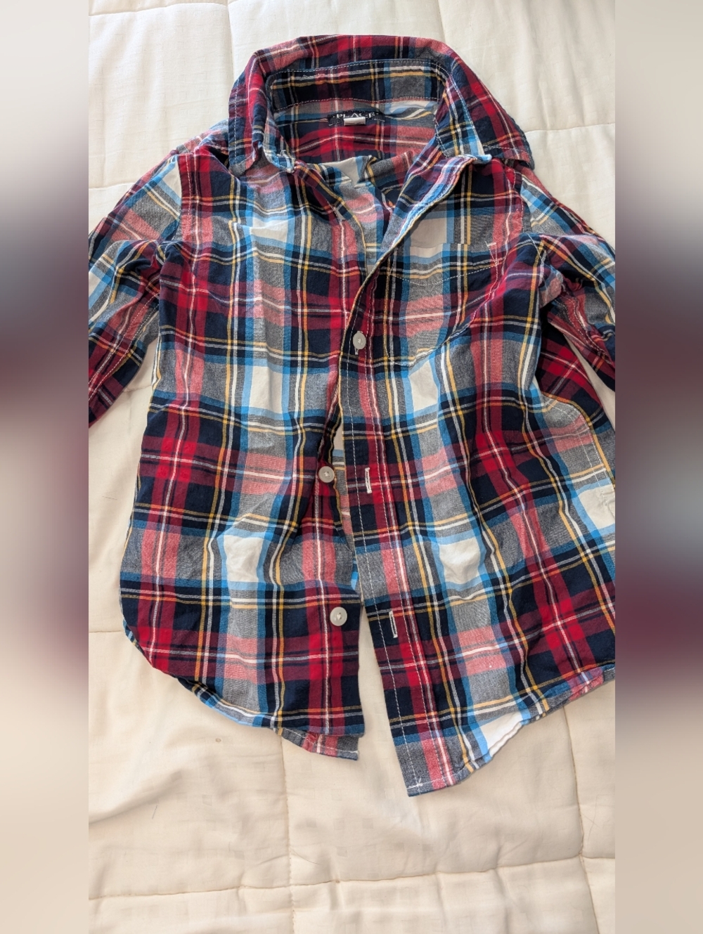 The Children's Place - Kids Plaid Button Up - S 5/6